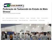 Tablet Screenshot of federacaotkdmt.com.br